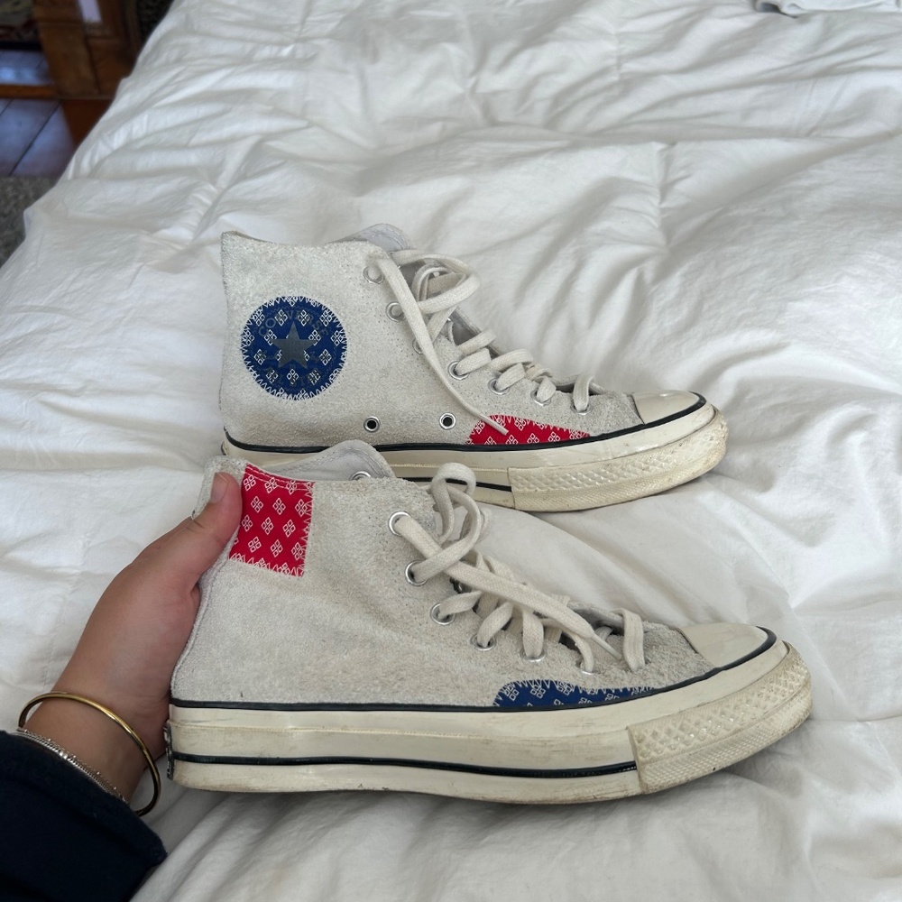 Patchwork Converse Chuck 70 High Top Sneaker - image 2